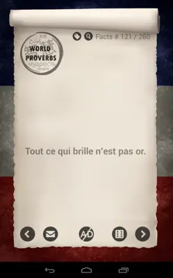 Proverbes français android App screenshot 0